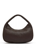 St. Agni woven large bon bon shoulder bag in coffee - British product