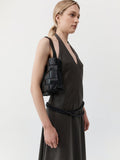 St. Agni mini leather tote bag black (British brand)