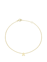 John Lewis IBB Initial Letter 9ct Gold Chain Bracelet 15-18cm- Buy online at McGrocer