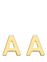 John Lewis IBB Initial Letter Gold Stud Earrings- Buy online at McGrocer