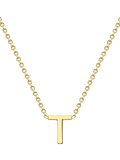 IBB 9ct Yellow Gold Mini Initial Pendant Necklace, Gold, 38-43cm