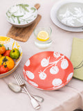 PurerHome stoneware pasta bowl 22cm red - British product