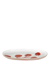 John Lewis PurerHome x Eden Project Tomatoes Stoneware Oblong Platter, Red, 33cm- Buy online at McGrocer