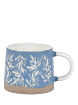 John Lewis PurerHome x Eden Project Olives Stoneware Mug, 250ml, Blue- Buy online at McGrocer