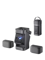 John Lewis Nebula P1 Full HD Bluetooth Smart Portable Projector with Detachable Speakers & Google TV, 650 Lumens, Black- Buy online at McGrocer