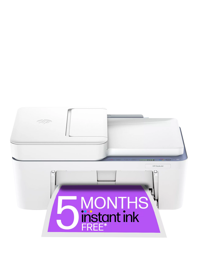 HP Deskjet 4322 all-in-one wireless printer in white (British brand)