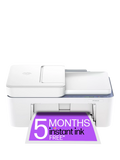 HP Deskjet 4322 all-in-one wireless printer in white (British brand)
