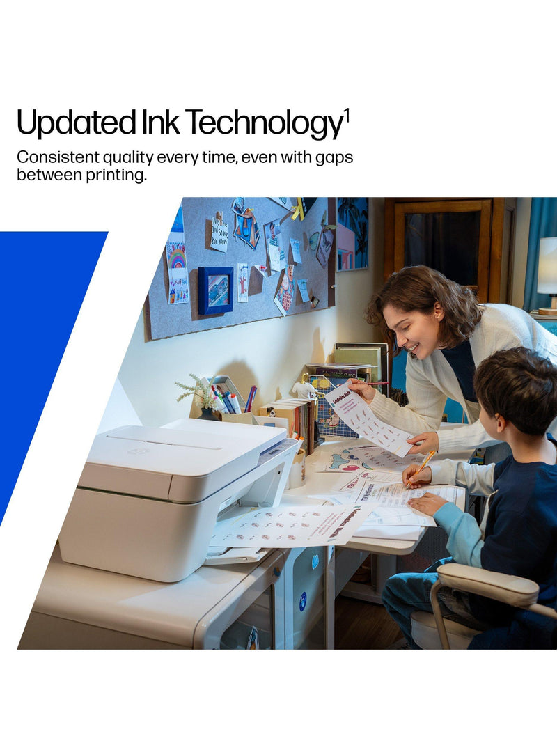 HP Deskjet 4322 all-in-one wireless printer in white (British brand)
