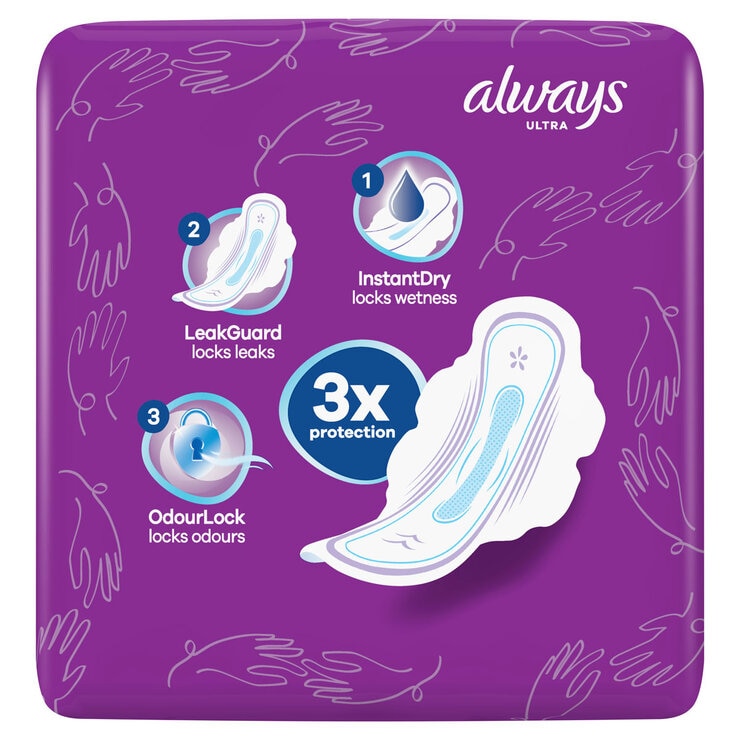 Always Ultra Long Size 2 sanitary towels with wings 48 pads - British product