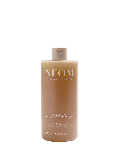 John Lewis NEOM Wellbeing London Great Day Exfoliating Body Wash 500ml- Buy online at McGrocer