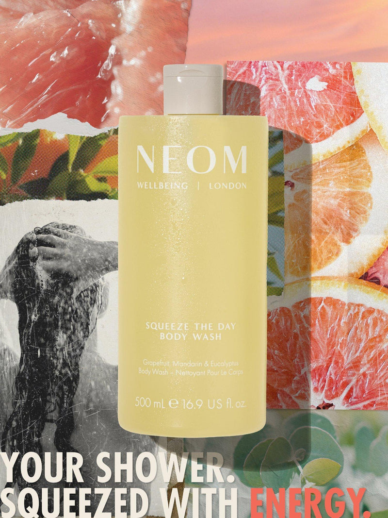 NEOM Squeeze The Day body wash 500ml, imported from the UK