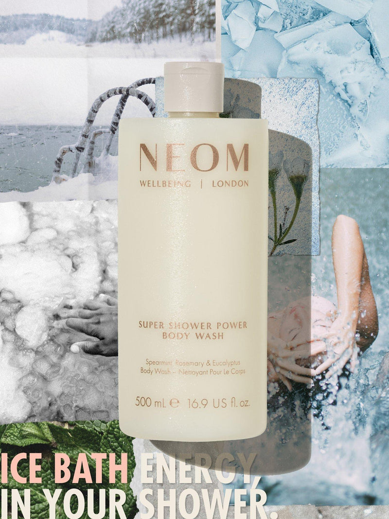 NEOM Wellbeing London Super Shower Power body wash 500ml - British product