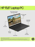 HP 15.6 Intel Core i3 laptop 8GB RAM 256GB SSD - British product