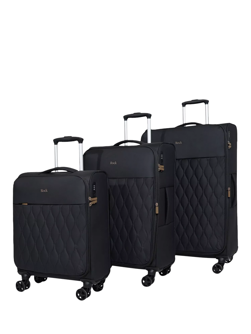 Rock Ember 3-piece 8-wheel suitcase set TPU polyester, UK version