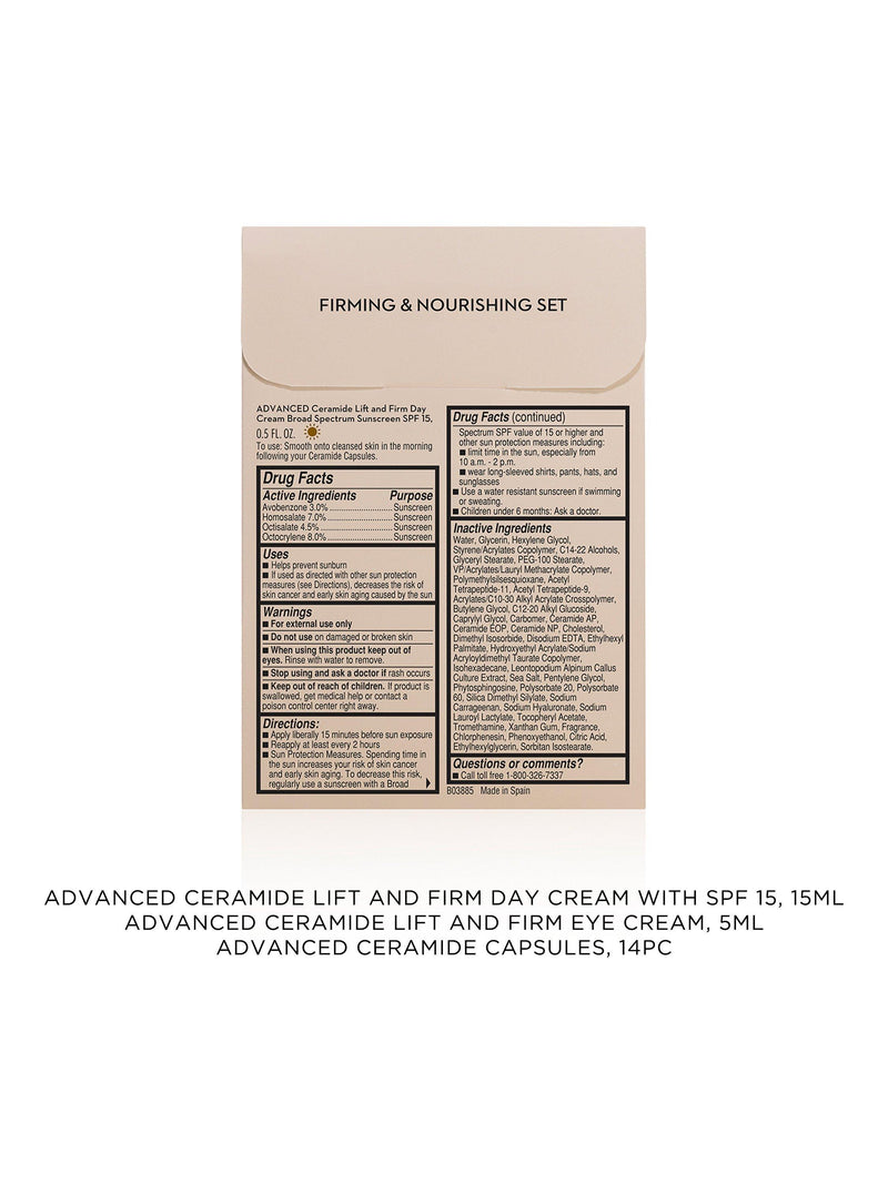 Elizabeth Arden Lift Starter skincare gift set with serum capsules - British product