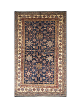 John Lewis Gooch Oriental Supreme Kazak Pure Wool Hand-Knotted Rug, Blue, L247 x W163 cm- Buy online at McGrocer