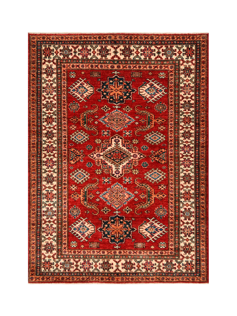 Gooch Oriental Kazak wool rug red - British product