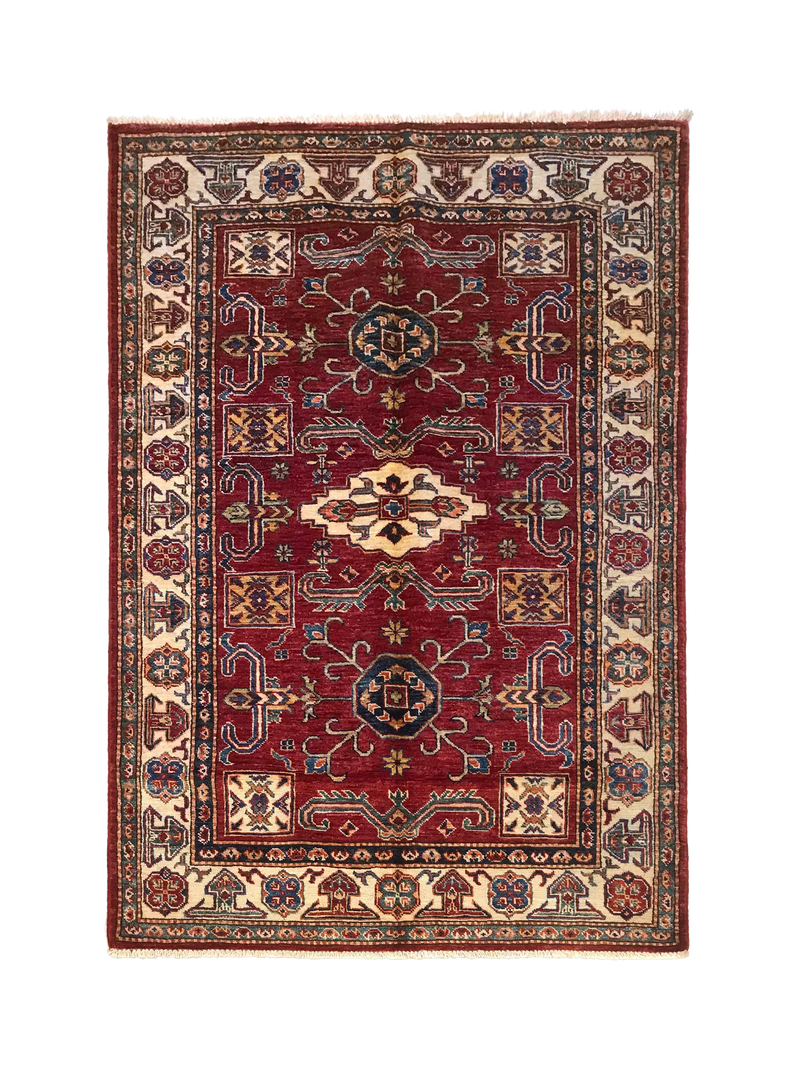 Gooch Oriental Kazak red rug L179xW122cm (British brand)