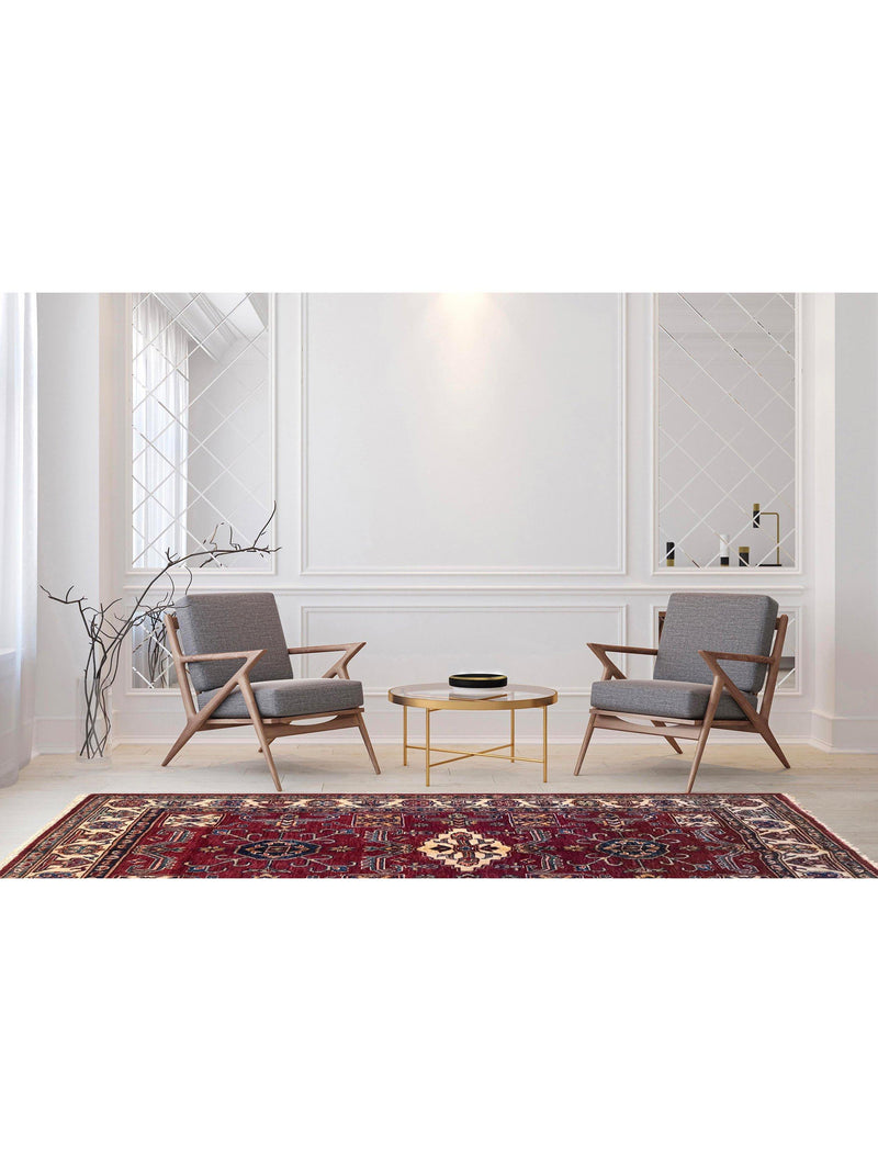 Gooch Oriental Kazak red rug L179xW122cm (British brand)