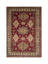 John Lewis Gooch Oriental Supreme Kazak Pure Wool Rug, Red, L233 x W169 cm- Buy online at McGrocer