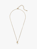 Eclectica pre-loved crystal apple pendant necklace in gold, UK version