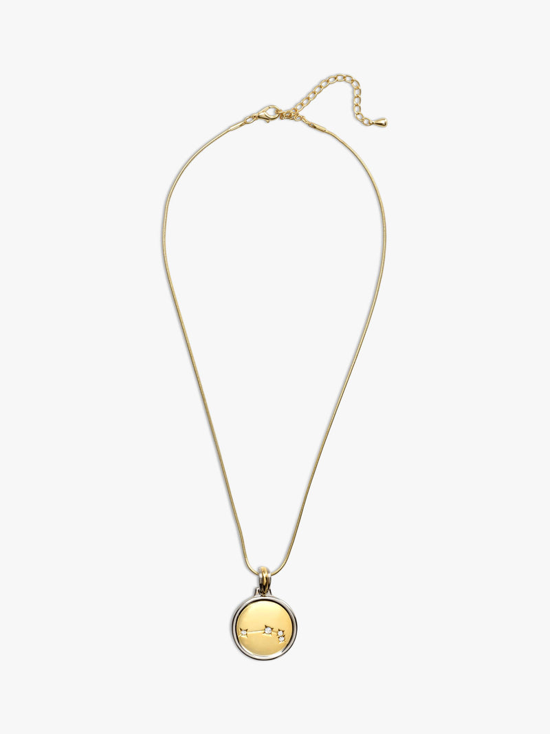 Eclectica Aries crystal pendant necklace 44cm chain, imported from the UK
