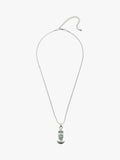 Eclectica green enamel pendant necklace 44cm chain (British brand)