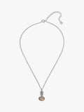 Eclectica vintage faux opal pendant necklace silver - British product