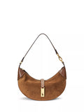 Ralph Lauren mini shoulder bag Cinnamon Cuoio leather and suede, imported from the UK