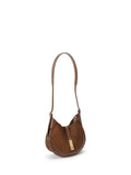 Ralph Lauren suede shoulder bag Polo ID cinnamon cuoio - British product