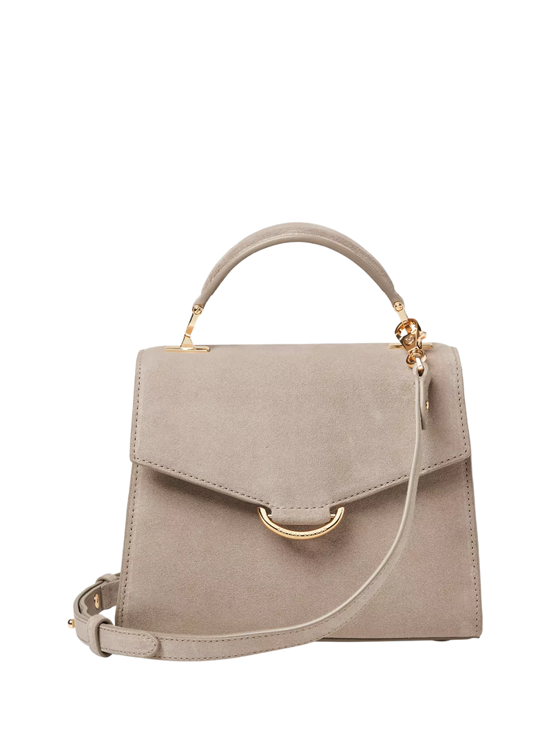Aspinal of London Midi Mayfair suede grab bag (British brand)