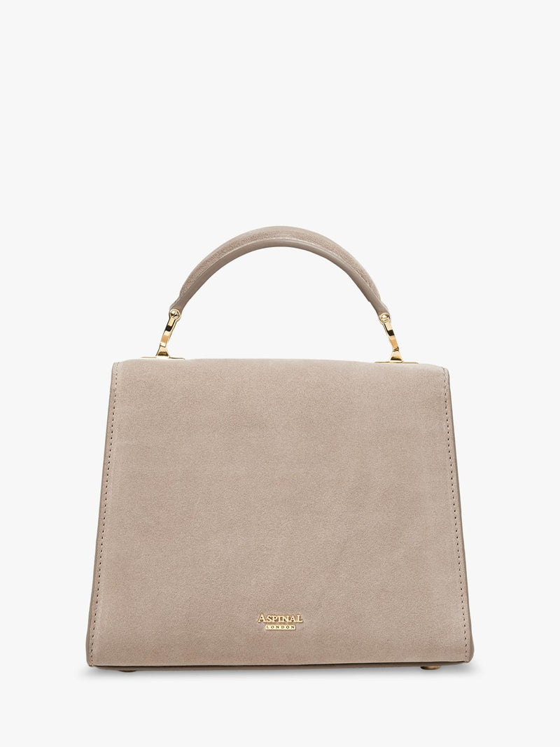 Aspinal of London Midi Mayfair suede grab bag (British brand)