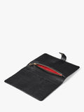 Aspinal of London leather travel wallet with multiple compartments, imported from the UK
