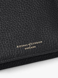 Aspinal of London leather travel wallet with multiple compartments, imported from the UK