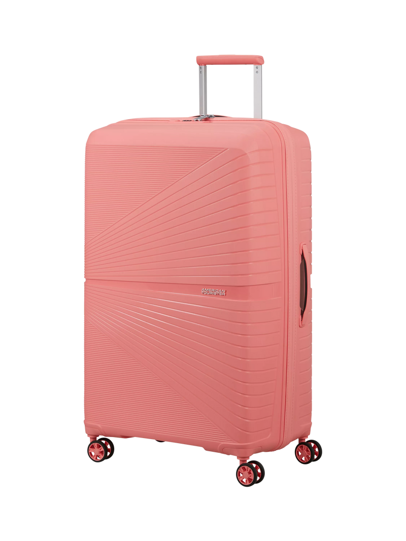 American Tourister Airconic 4-Wheel Spinner 77cm Large Suitcase, 101L, Solar Pink