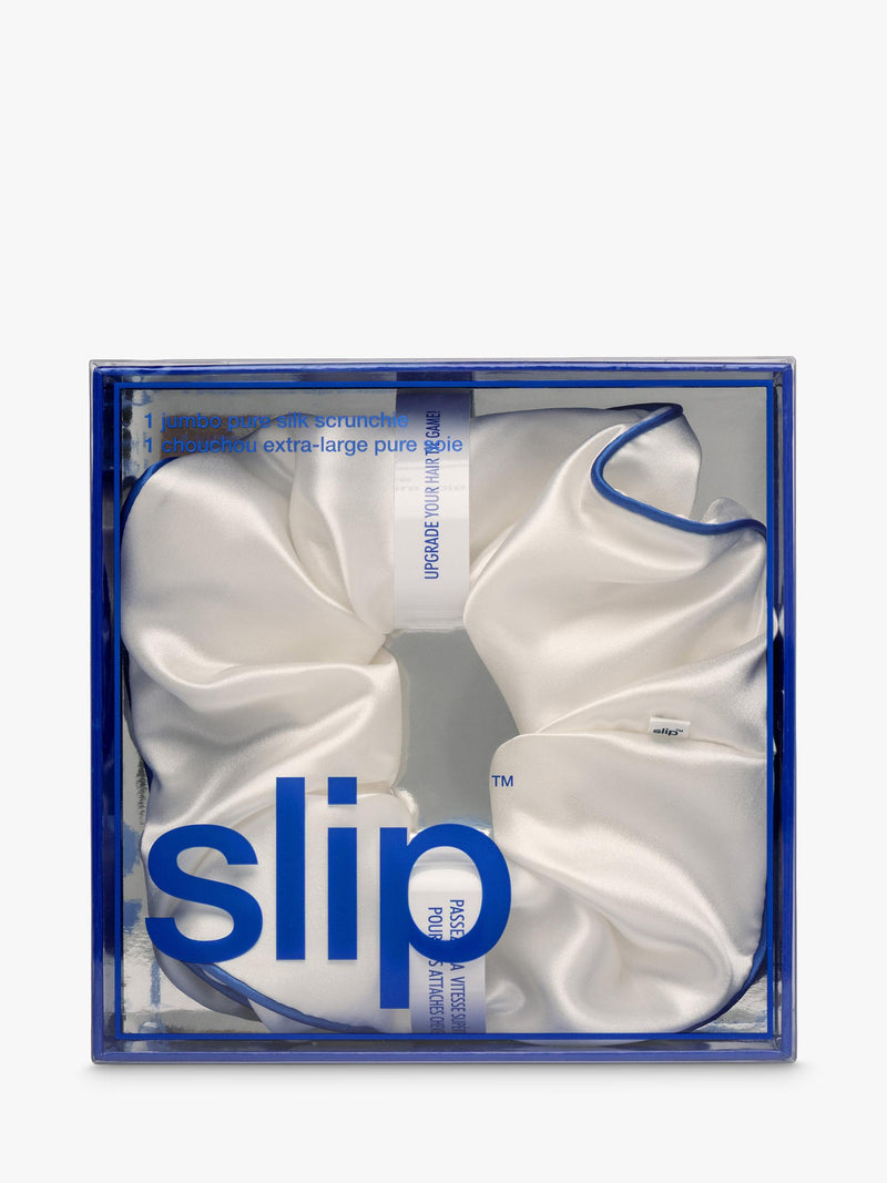 Slip white jumbo silk scrunchie (British brand)