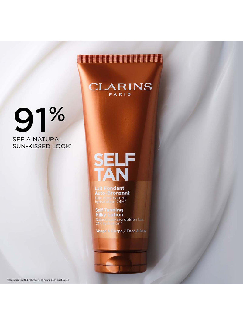 Clarins self-tanning milky lotion 125ml - British product