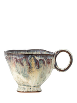 John Lewis Bloomingville Imogen Reactive Glaze Stoneware Mug, Grey/Violet, 175ml- Buy online at McGrocer
