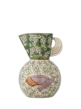John Lewis Bloomingville Hezha Bird Stoneware Jug, Green, 1.5L- Buy online at McGrocer