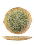 Bloomingville Milani reactive glaze green serving dish 30cm - British product