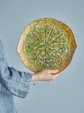 Bloomingville Milani reactive glaze green serving dish 30cm - British product