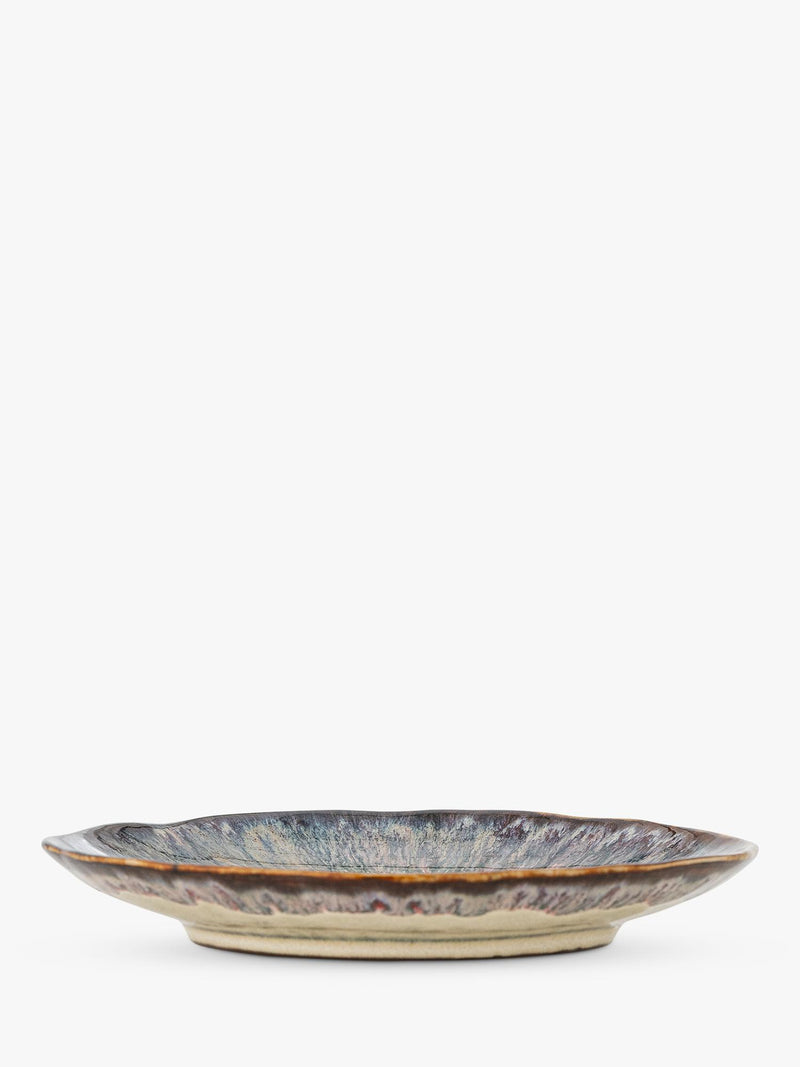 Bloomingville Imogen reactive glaze stoneware plate 16.5cm, imported from the UK