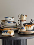 Bloomingville stoneware side plate blue 22cm - British product