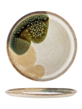 John Lewis Bloomingville Jules Stoneware Side Plate Green 22cm- Buy online at McGrocer