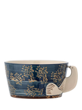 Bloomingville Hezha bird stoneware bowl 13cm blue, imported from the UK