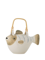 John Lewis Bloomingville Creative Collection Wrenna Stoneware Teapot, Grey, 800ml- Buy online at McGrocer