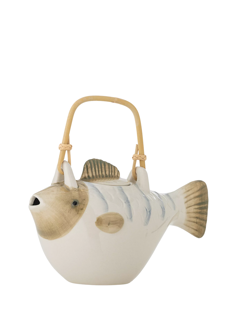 Bloomingville Wrenna stoneware teapot 800ml grey, UK version