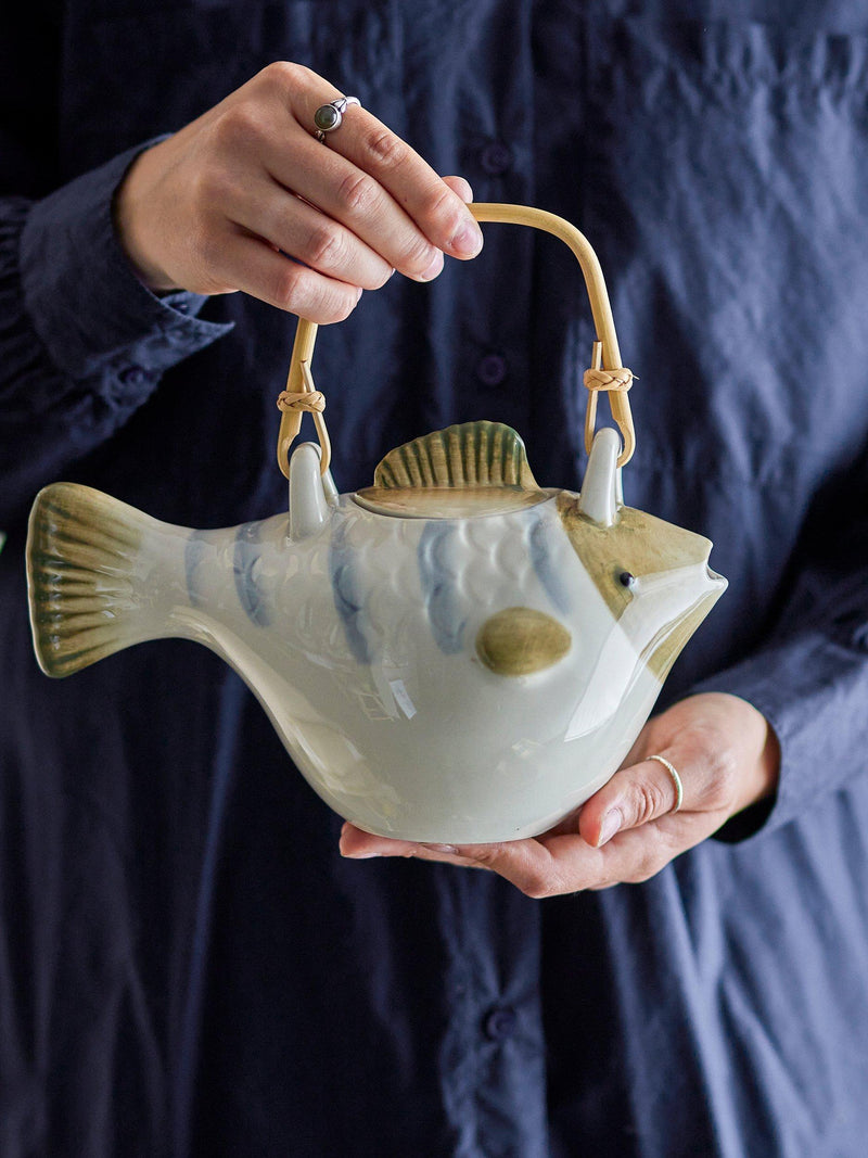 Bloomingville Wrenna stoneware teapot 800ml grey, UK version