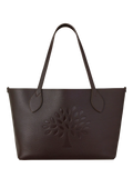 Mulberry Leather Twin Handle Tree Tote Bag
