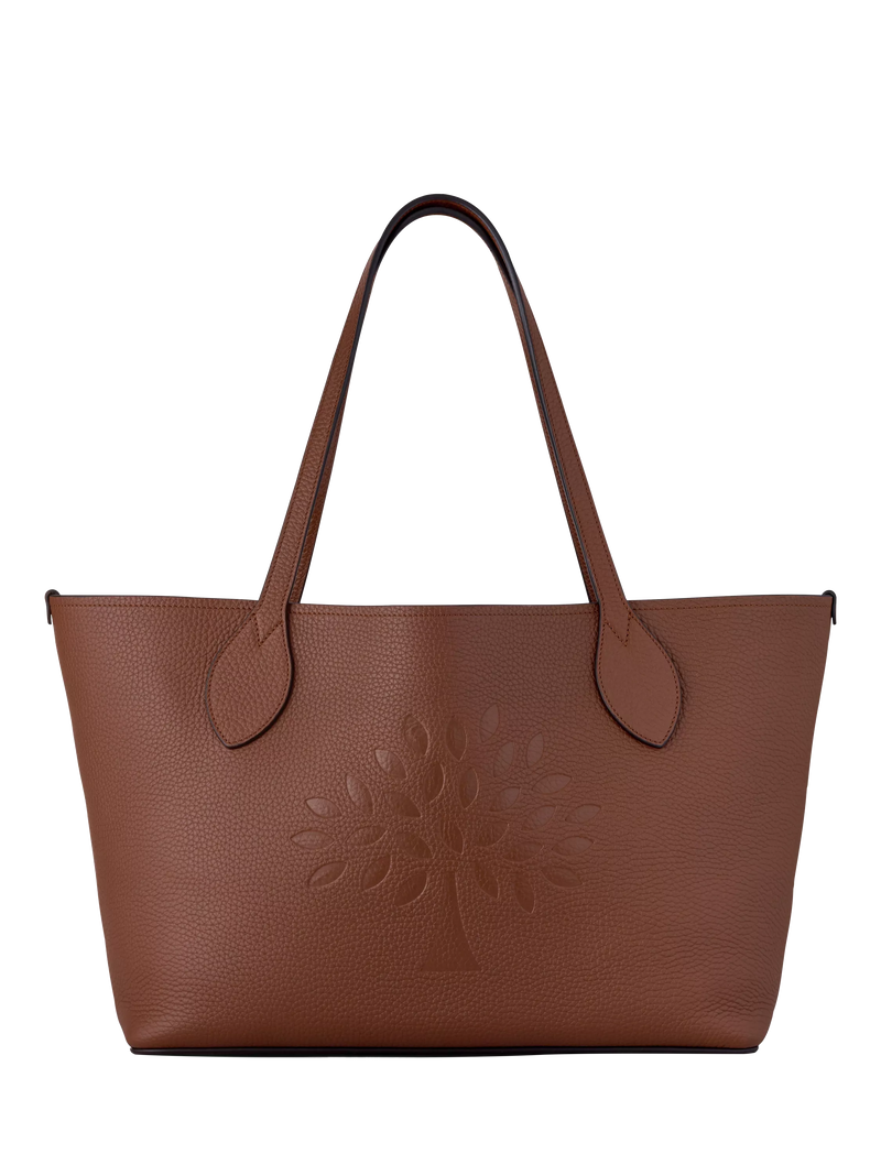 Mulberry Leather Twin Handle Tree Tote Bag